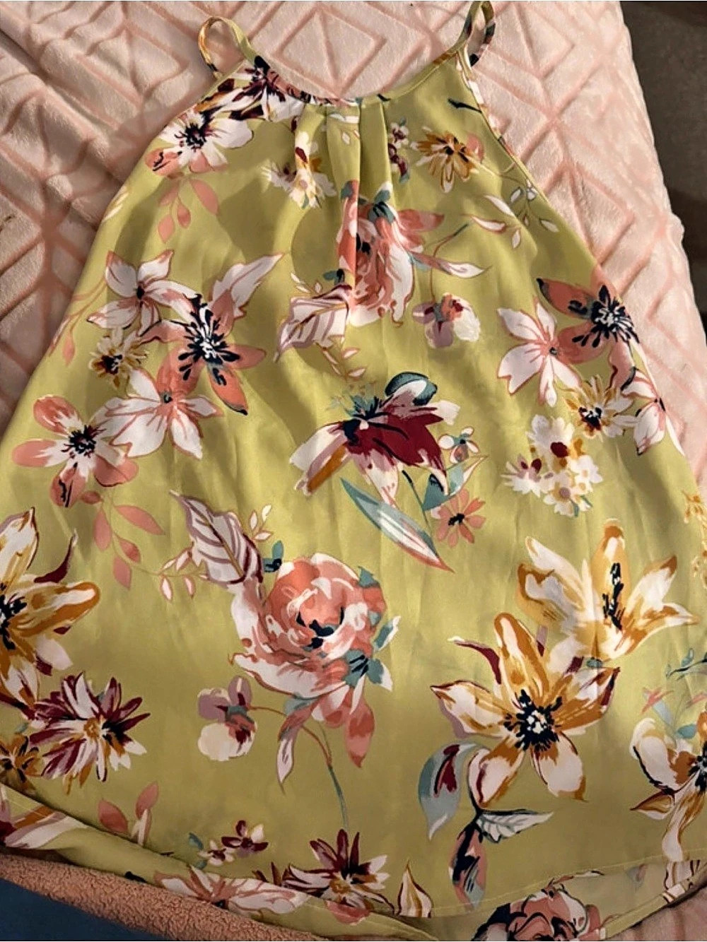 Paper Moon PT6726-FL5 Floral dress tank in Green Size Large